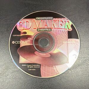 Cosmi Complete CD Maker Deluxe 2001 Software CD-ROM Original Loose Preowned Disc